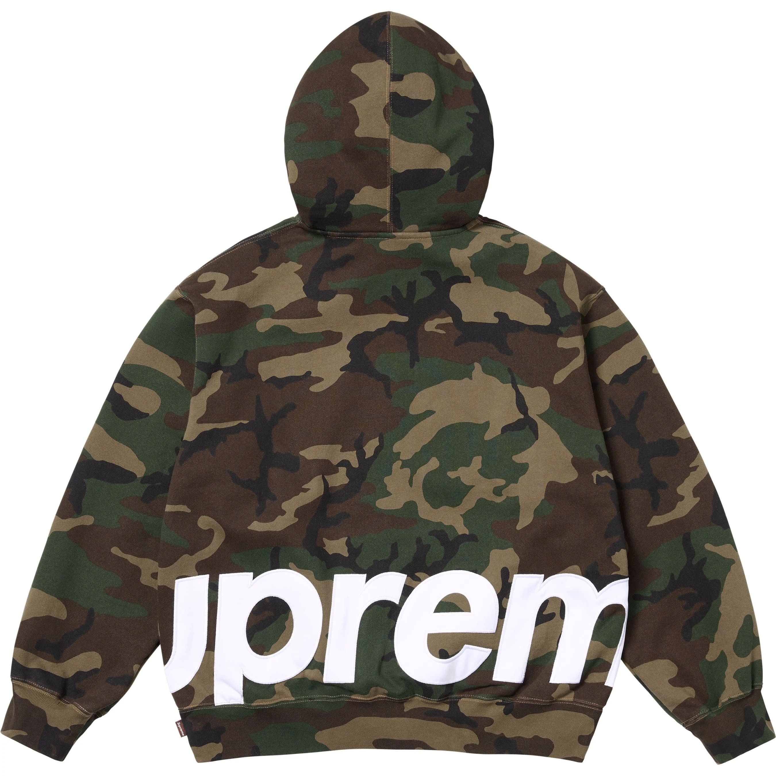 Big Logo Zip Up Hooded Sweatshirt view 3